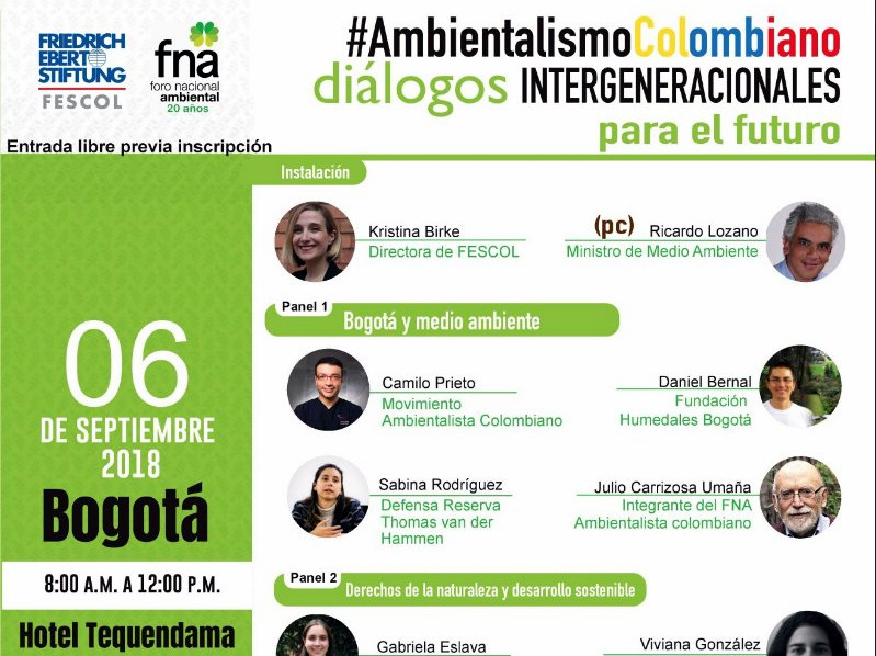 Diálogos intergeneracionales 2018, Daniel Bernal – Calidad del aire. Foro Nacional Ambiental 20 años