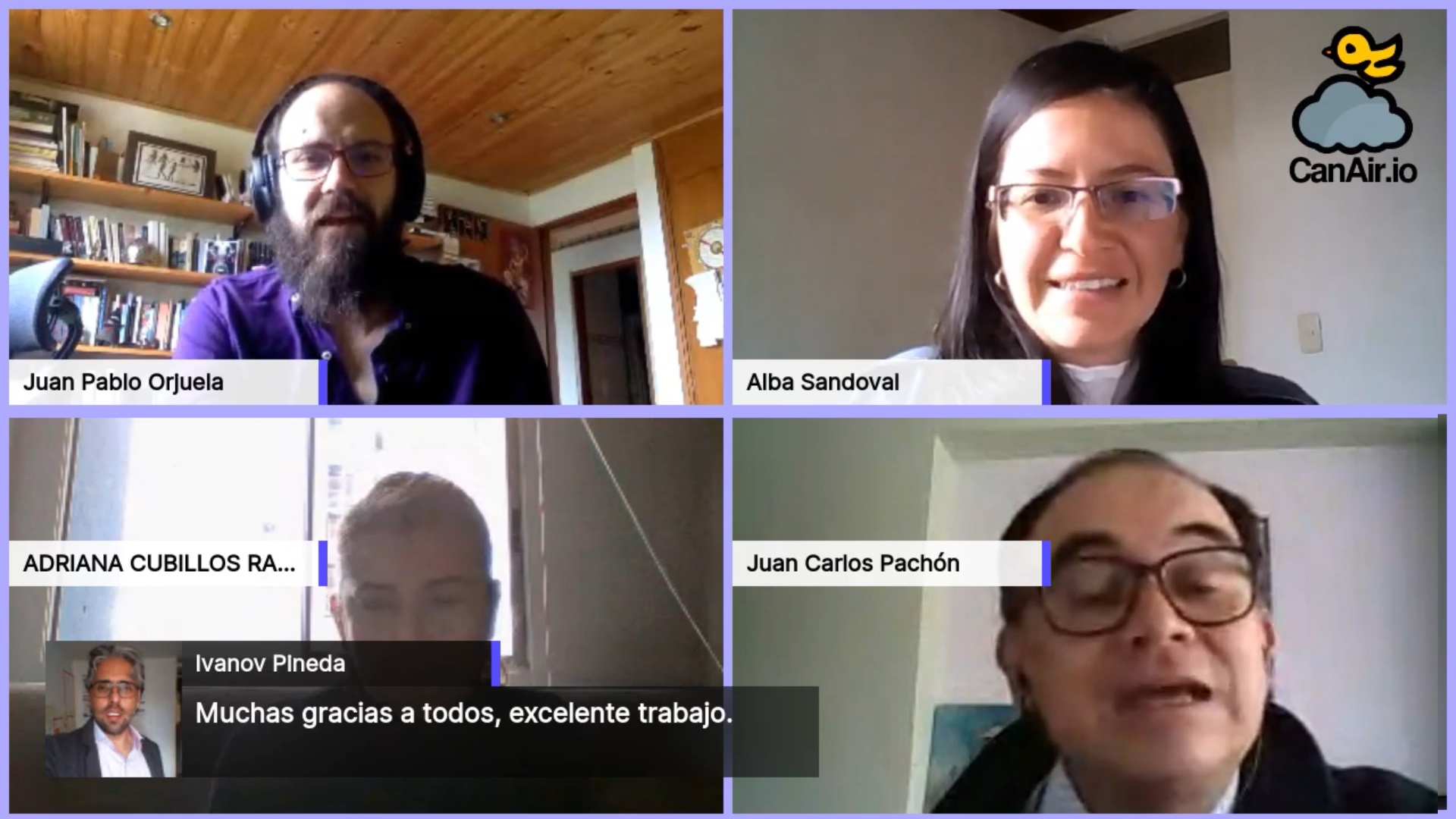 Primer encuentro virtual de la Red ciudadana de monitoreo de #CalidadDelAire CanAirIO
