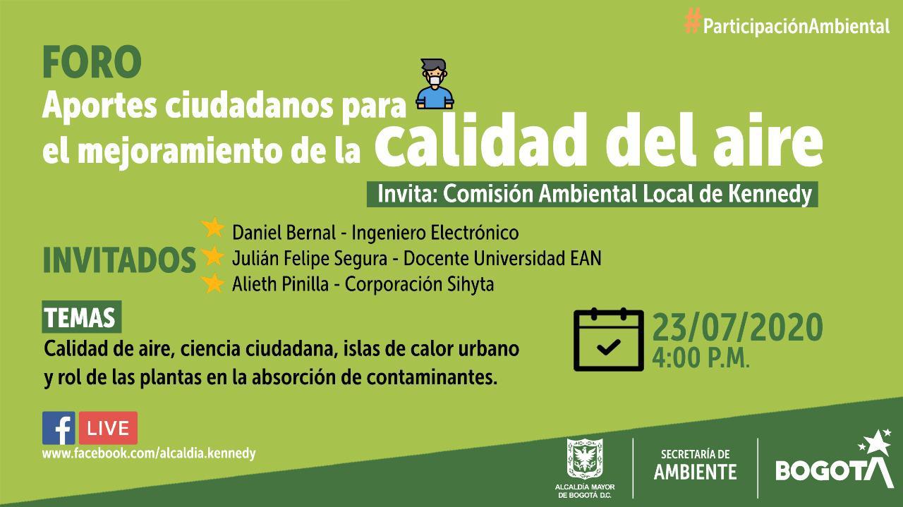 Foro: Aportes ciudadanos en el mejoramiento de la Calidad del aire