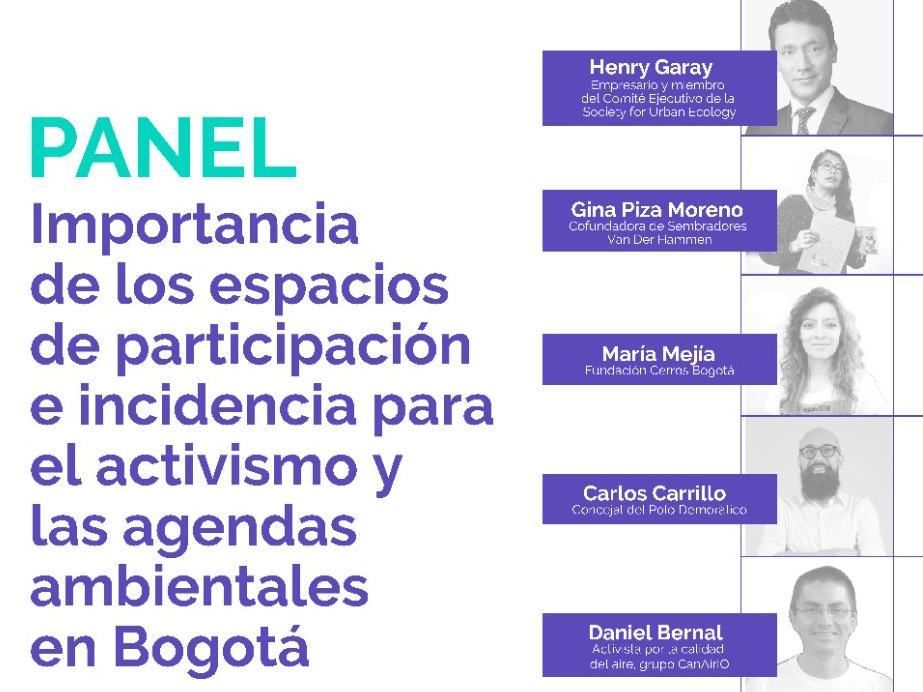 Panel “Importancia de los espacios de participación e incidencia para el activismo y las agendas ambientales”