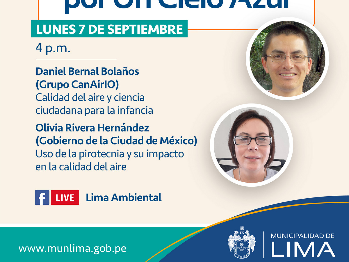 Conferencia “#CalidadDelAire y Ciencia Ciudadana para la infancia”, Municipalidad de Lima
