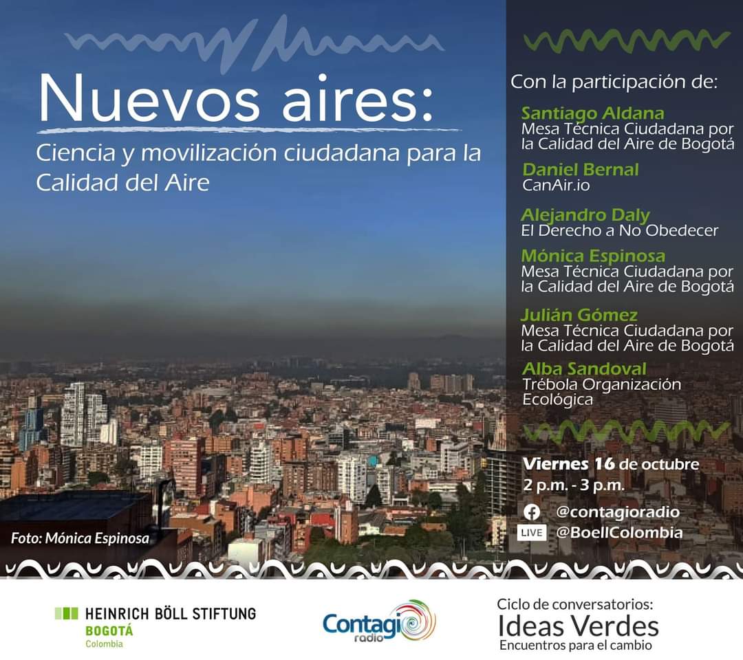 Conversatorio virtual “Nuevos Aires: Ciencia y movilización ciudadana por la #CalidadDelAire”