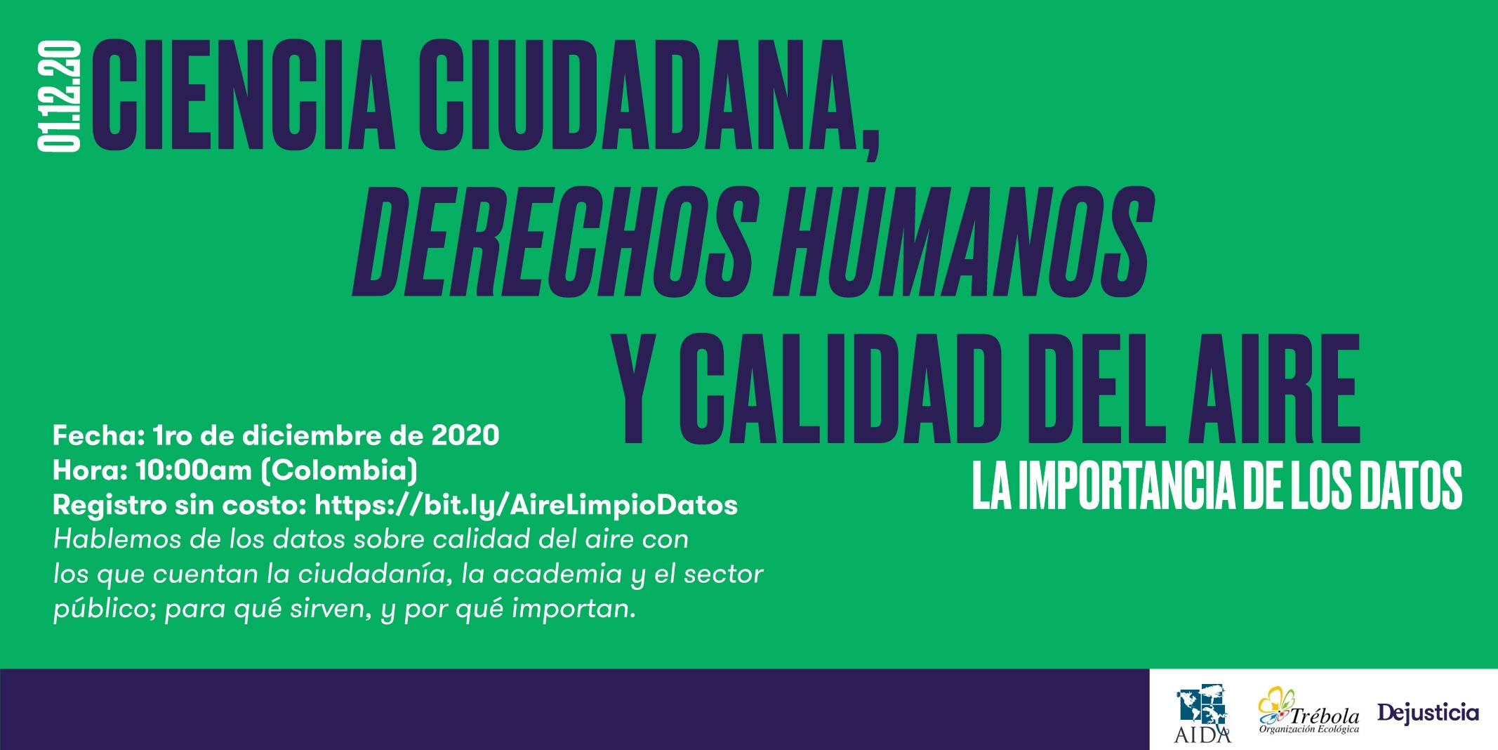 WEBINAR Ciencia ciudadana, derechos humanos y calidad del aire: La importancia de los datos