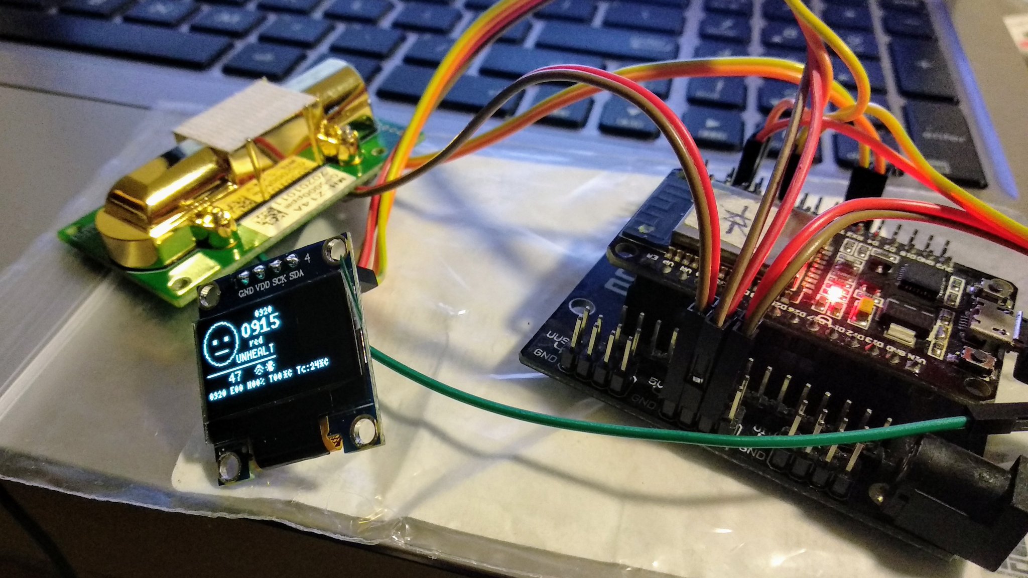 Inicio de pruebas de sensores de CO2 de bajo costo e iniciar un proyecto open source ciudadano