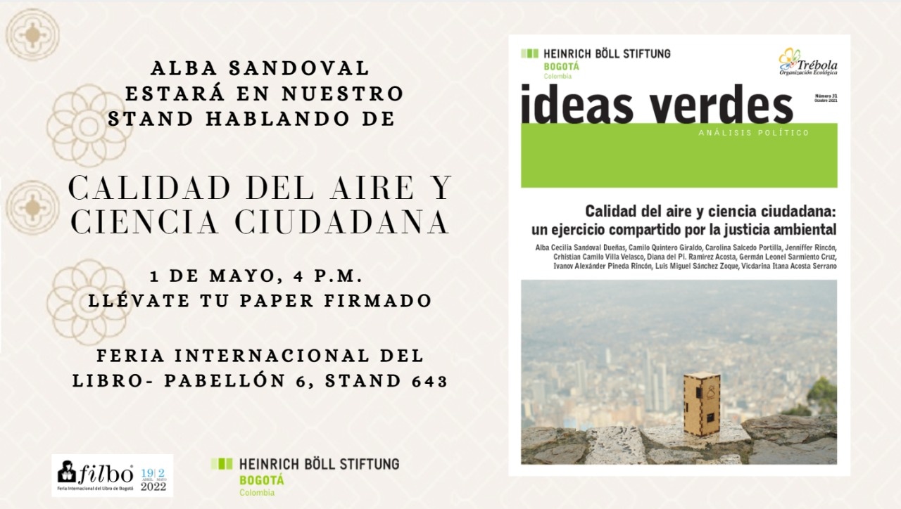 Charla Calidad del Aire y Ciencia Ciudadana en la FILBo 2022