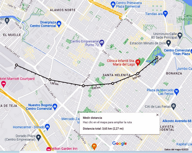 Despegues desde las 5:00 a.m hasta media noche sobre Bogotá medidos con sensor AireCiudadano