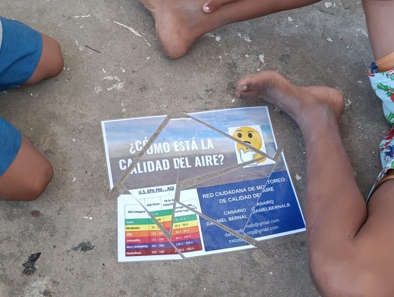 Taller y medición de Calidad del Aire desde La Isla Mucura y Santa Cruz del Islote, Cartagena
